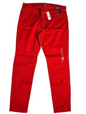 NWT New York & Co. SoHo Jeans, Red leggings, SZ 18